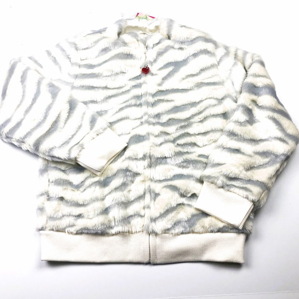 NWT Gymboree Girl Tiger Fur Jacket Size 8